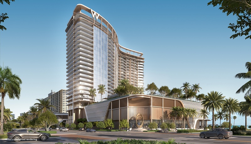 W Residences Pompano Beach – Luxo à Beira-Mar com Vista Panorâmica do Oceano em Miami
